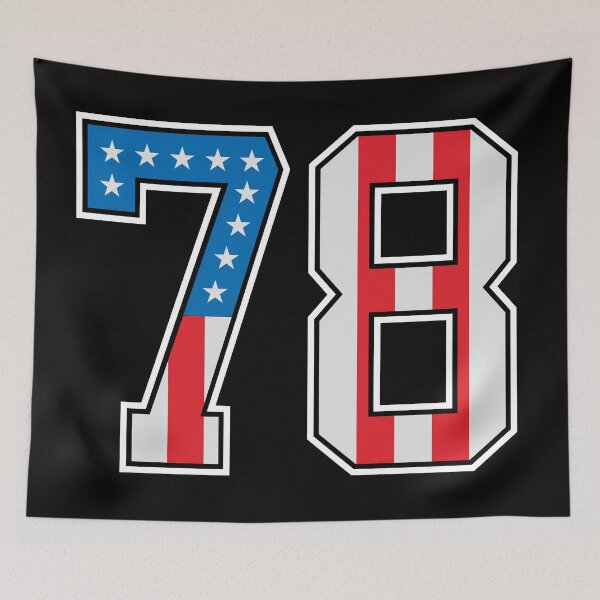 Item preview, 78 American Lucky Number Seventy-eight United States Flag designed and sold by Urosek.