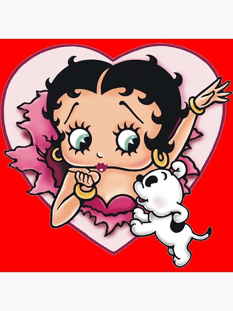 Impression Rigide Personnage De Betty Boop Par Loudcrowd Redbubble