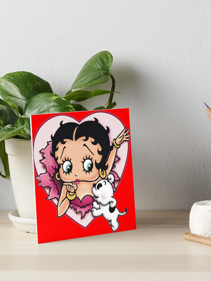 Impression Rigide Personnage De Betty Boop Par Loudcrowd Redbubble