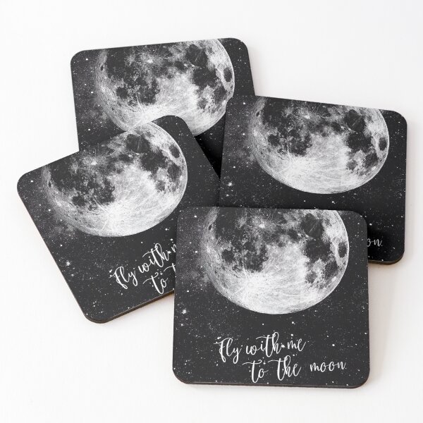 Item preview, Fly Me To The Moon Freedom Motivation Inspiration Quotes  designed and sold by click4collage.