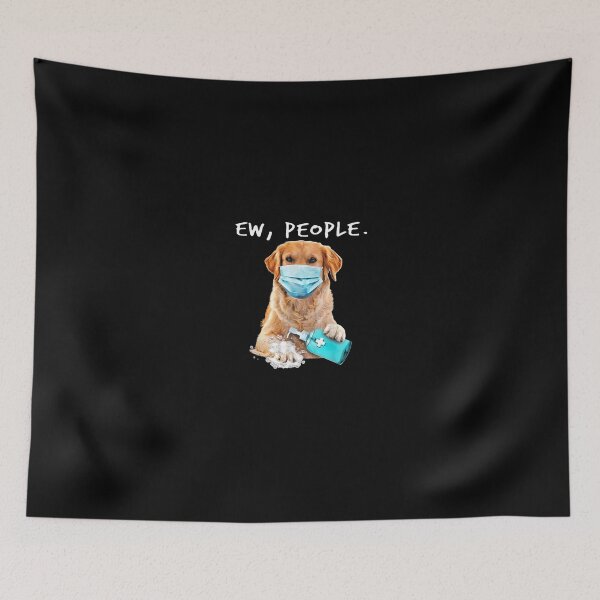 Item preview, Golden Retriever Ew People Dog Wearing A Face Mask designed and sold by DarrenGutmann.