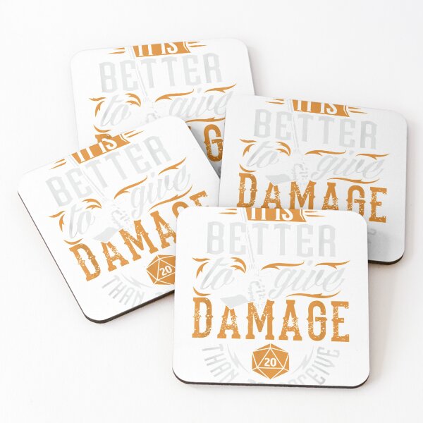 Item preview, Better To Give Damage Than Receive Funny RPG Gamer Dungeons T-Shirt designed and sold by ImartX.