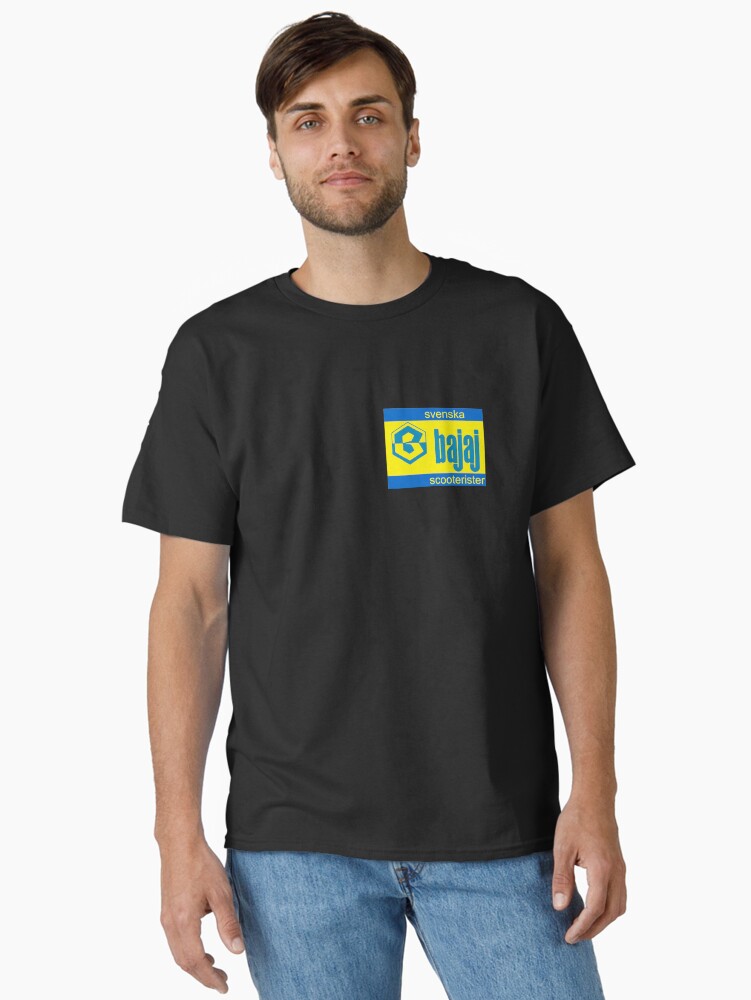 Thumbnail 1 of 7, Classic T-Shirt, Logo of the Swedish Bajaj Scooterists designed and sold by Janne-Hagnell.