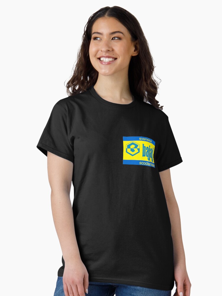 Thumbnail 2 of 7, Classic T-Shirt, Logo of the Swedish Bajaj Scooterists designed and sold by Janne-Hagnell.