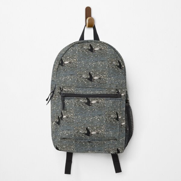 Item preview, Pelican Flying Over Shimmering Lake Bafa Grey Tones designed and sold by taiche.