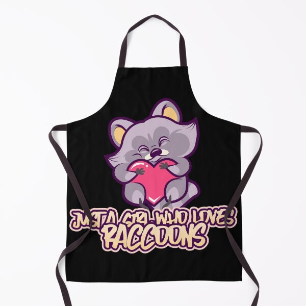 Item preview, Just A Girl Who Loves Raccoons designed and sold by YueHeng Creates ⭐⭐⭐⭐⭐.