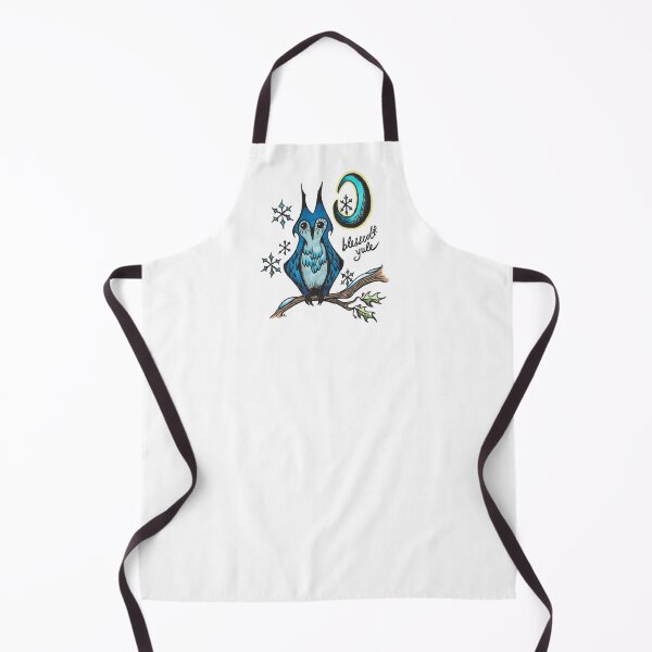 Item preview, Winter Retro Owl - Blessed Yule designed and sold by The White Bat.