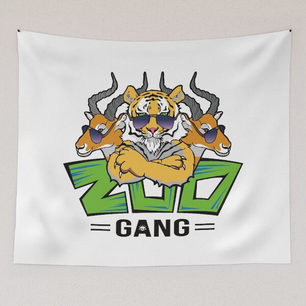 Item preview, Zoo Gang | Natural Color White Background | Curious Eyeball designed and sold by CuriousEyeball.