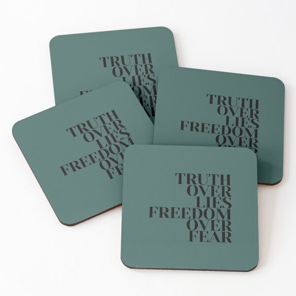 Item preview, Truth over lies, freedom over fear designed and sold by NomadMessenger.