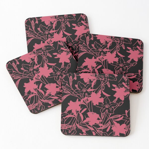 Item preview, Flowers red flower 6 seamless flower pattern for masks, Iphone-cases designed and sold by DoodlesFlowers.