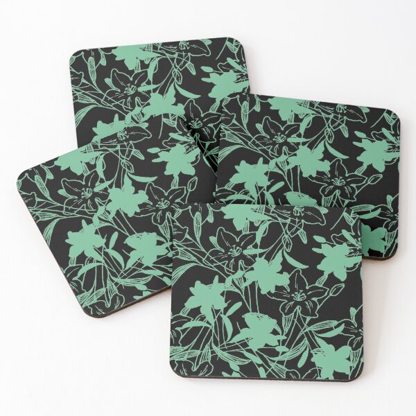 Item preview, Flowers green flower 6 seamless flower pattern for masks, Iphone-cases 4 designed and sold by DoodlesFlowers.