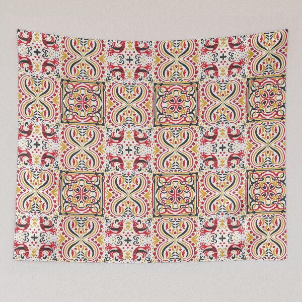 Item preview, Traditional native pattern boho style patchwork designed and sold by PG Illustration.