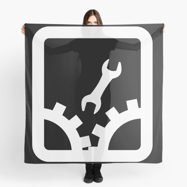 "Throw a wrench in the works white version" Scarf by 321Outright Redbubble
