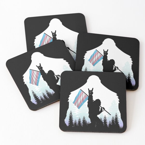 Item preview, Bigfoot sasquatch Transgender flag Lgbt pride designed and sold by leanhngunhubo.