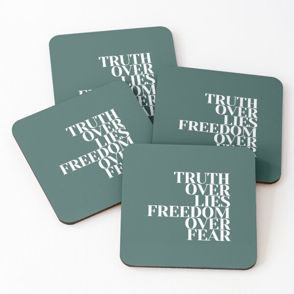 Item preview, Truth over lies, freedom over fear designed and sold by NomadMessenger.
