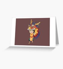 metabe_chara_chinois Greeting Card
