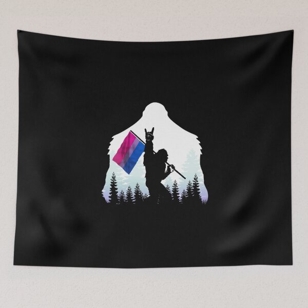 Item preview, Bigfoot bisexual flag lgbt pride designed and sold by leanhngunhubo.