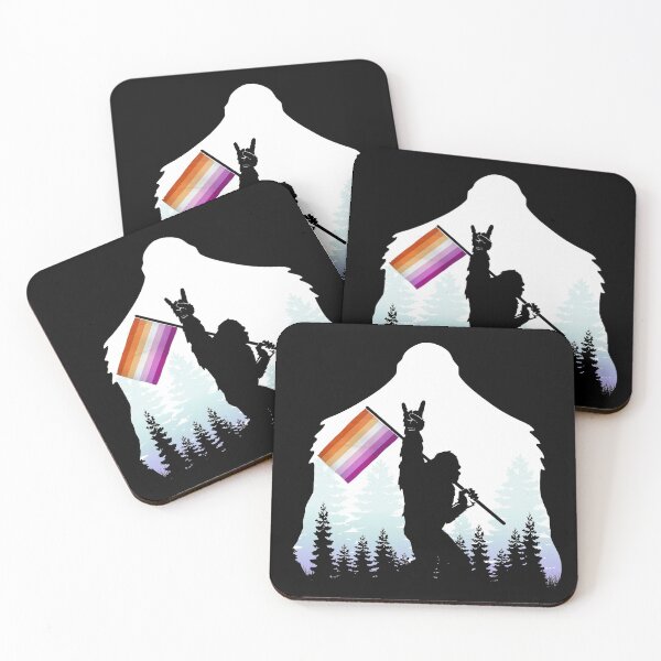 Item preview, Bigfoot lgbt lesbian flag designed and sold by leanhngunhubo.