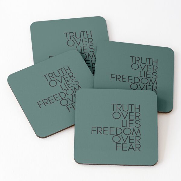 Item preview, Truth over lies, freedom over fear designed and sold by NomadMessenger.