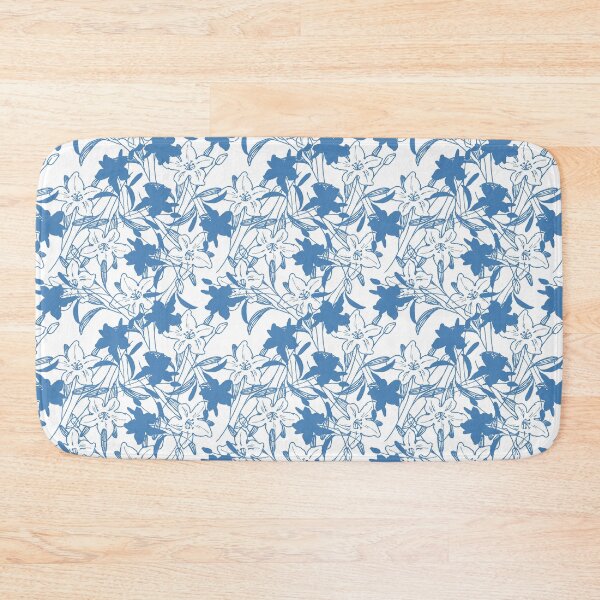 Item preview, Flowers blue flower 6 popular seamless flower pattern for masks, Iphone-cases 7, Lovely Beautiful Blue Colored Pattern designed and sold by DoodlesFlowers.