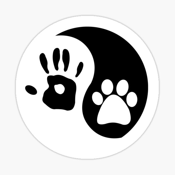 Vista previa del artículo con la obra «Perro hippie ying yang», diseñado y vendido por Nitronus.