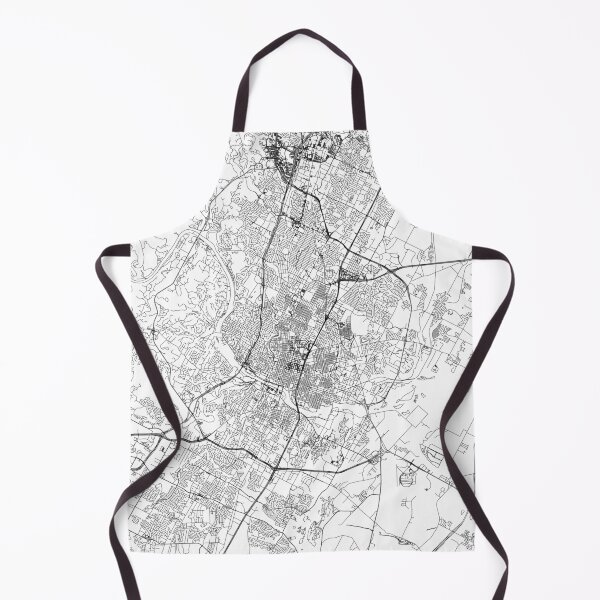 Item preview, Austin White Map designed and sold by multiplicitymap.