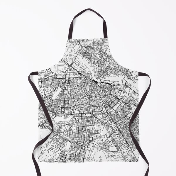 Artikelvorschau, Amsterdam weiße Karte entworfen und verkauft von multiplicitymap.
