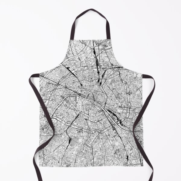 Item preview, Paris White Map designed and sold by multiplicitymap.