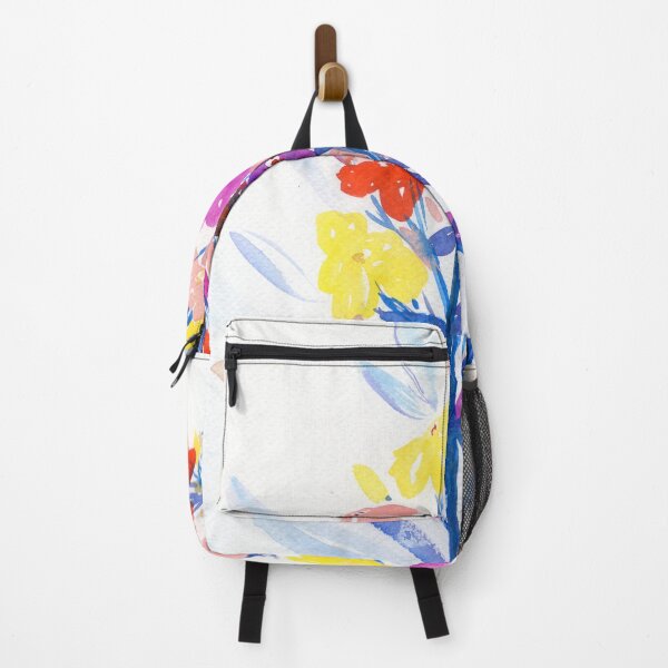 Item preview, watercolor flower in blue, yellow, pink N.o 4 designed and sold by kosarandrea.