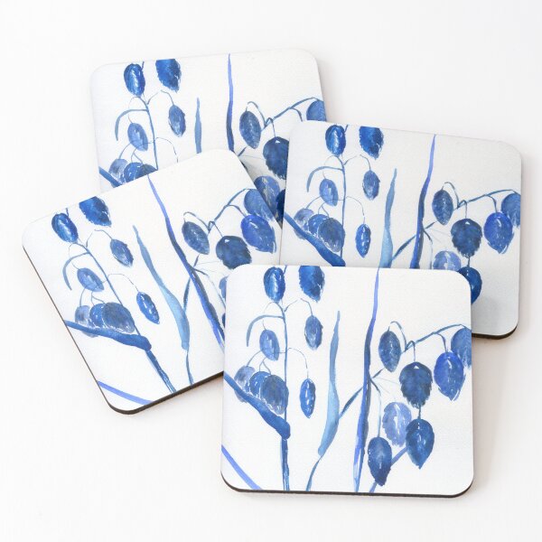 Item preview, botanical flower in blue N.o 2 designed and sold by kosarandrea.