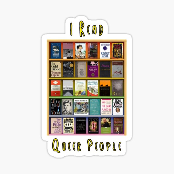 I Read Queer People Sticker