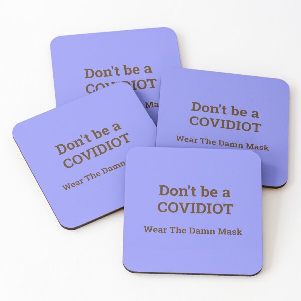 Item preview, Don't be a COVIDIOT  Wear The Damn Mask   Covid-19  Gifts Presents Virus designed and sold by guitarkel.