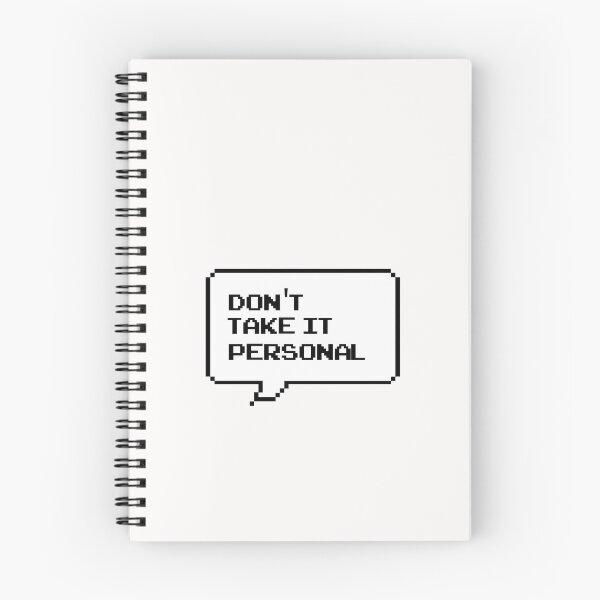 Item preview, Don't take it personal - Classic Black and White Retro speech bubble designed and sold by Deegital18.