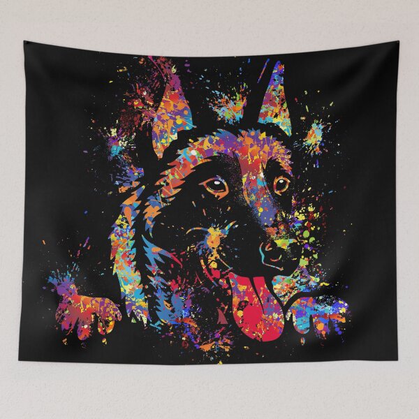 Item preview, Colorful Fun Malinois designed and sold by k9printart.