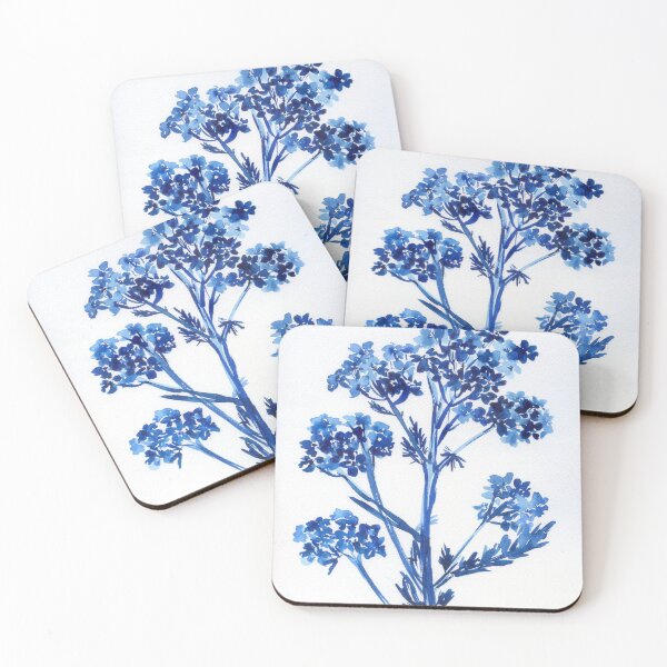 Item preview, botanical flower in blue N.o 3 designed and sold by kosarandrea.