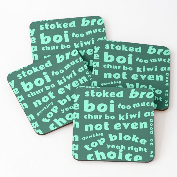 Item preview, Kiwi As, Kiwi Sayings in Green designed and sold by Kiwidom.