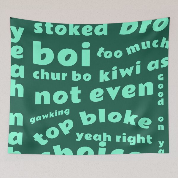 Item preview, Kiwi As, Kiwi Sayings in Green designed and sold by Kiwidom.