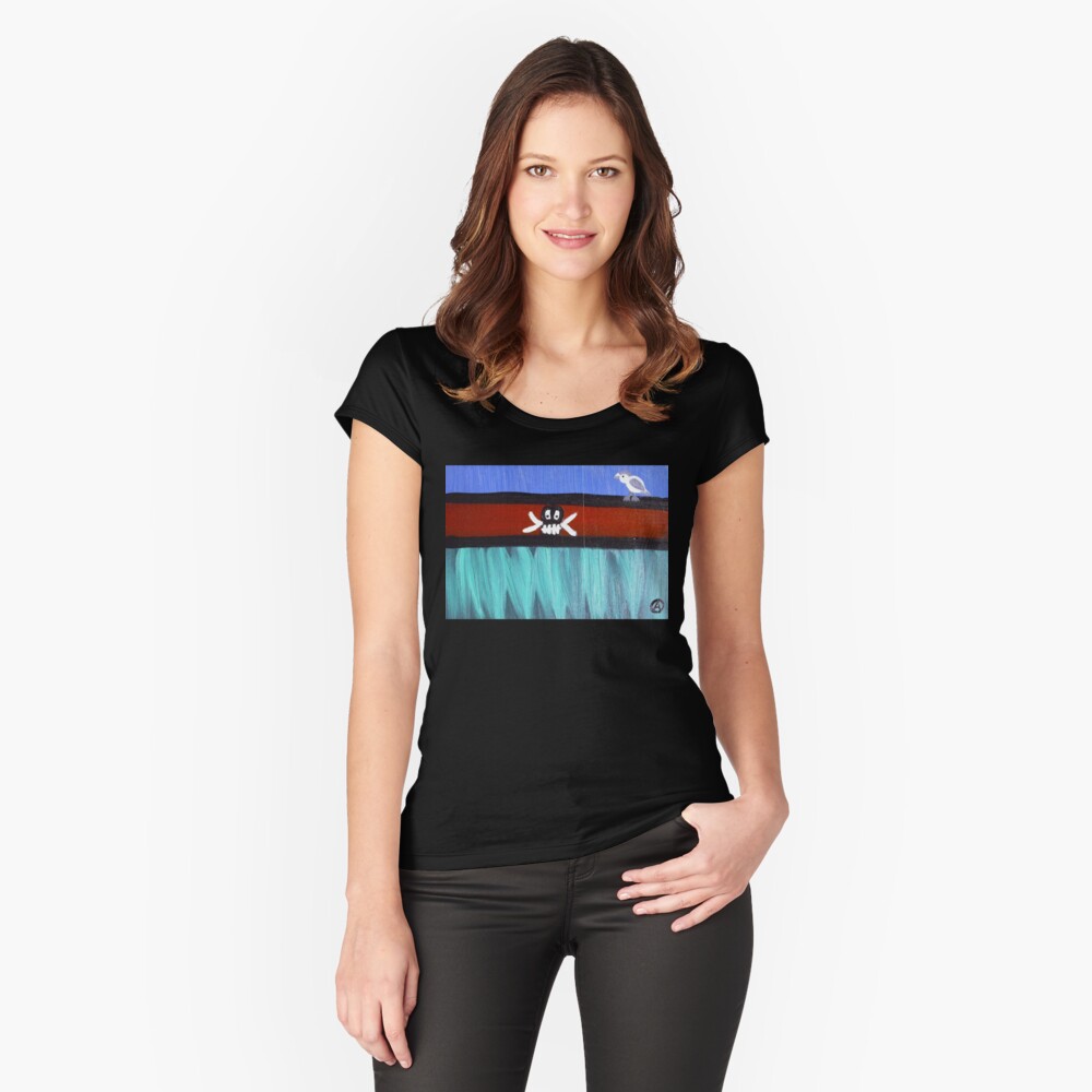 Item preview, Fitted Scoop T-Shirt designed and sold by healingcolors.