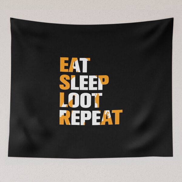 Item preview, Eat Sleep Loot Repeat - Hold Different, Ply Different - Gaming Design For T-Shirts, Hoodies, Laptop Skins & Sleeves Etc. designed and sold by ShaykhUmer.