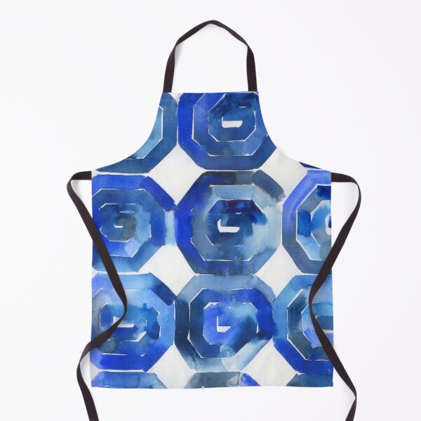 Item preview, abstract pattern in blue designed and sold by kosarandrea.