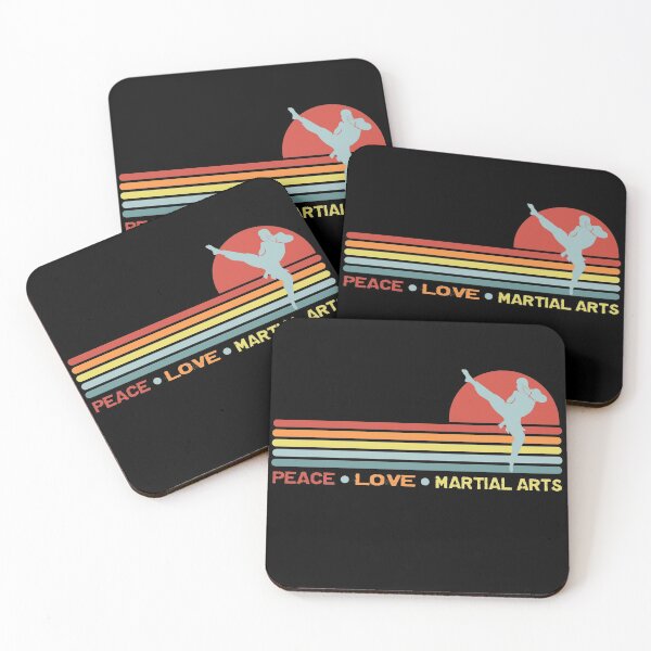 Item preview, Peace love martial arts retro designed and sold by SidTastic .