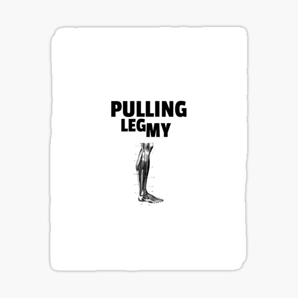 pulling-my-leg-idiom-sticker-for-sale-by-idiomatics-redbubble