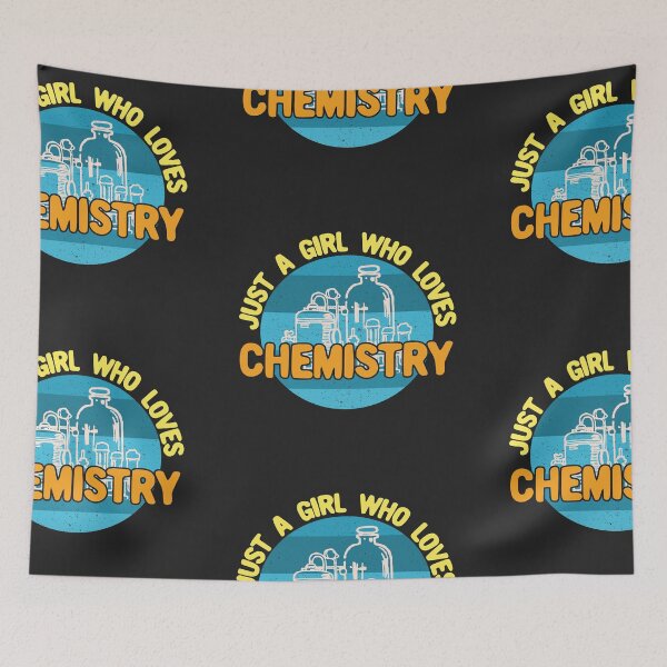 Item preview, Just a Girl Who Loves Chemistry - Aqua designed and sold by Chubuter.