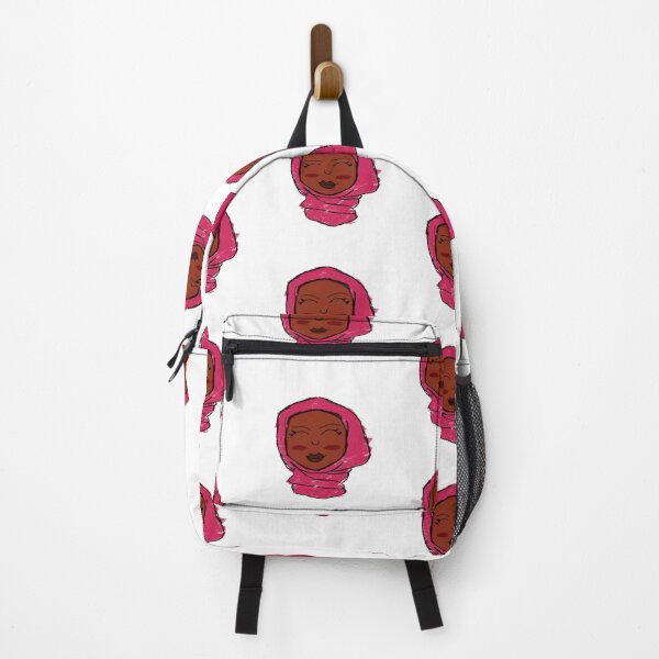 Item preview, Dalilah Black girl pink hijab smile - Sun-kissed cuties hijab designed and sold by SallayCaulker.