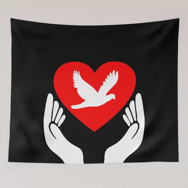 Item preview, Bird lover peace love faith heart designed and sold by MarianRossberg.