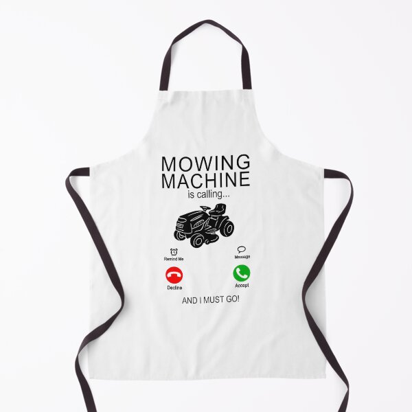 Item preview, Mowing Machine is calling - black - lawn and lawn care designed and sold by dJ-Design.