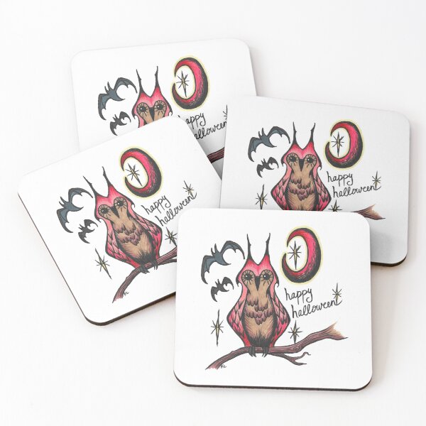 Item preview, Halloween Retro Owl - Happy Halloween designed and sold by The White Bat.