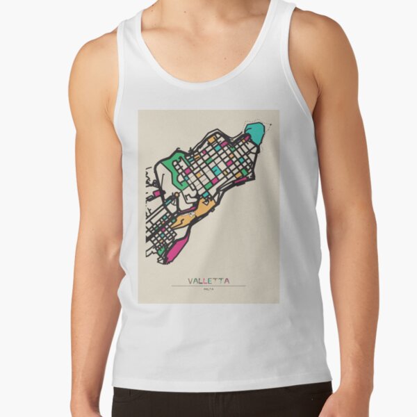 トップス MEDI MALTA SCENERY TANK TOP Malta Valletta Tank Tops for Sale | Redbubble