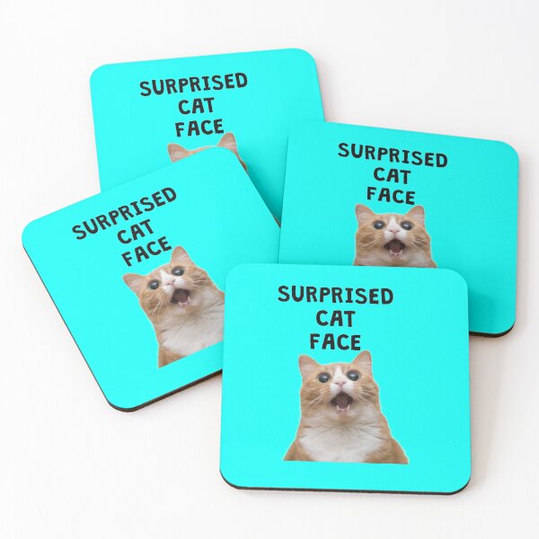 Item preview, FUNNY SURPRISED CAT FACE DESIGN  designed and sold by Picspot.