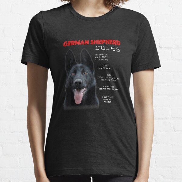 Funny rules for the owner of a Black German Shepherd Essential T-Shirt